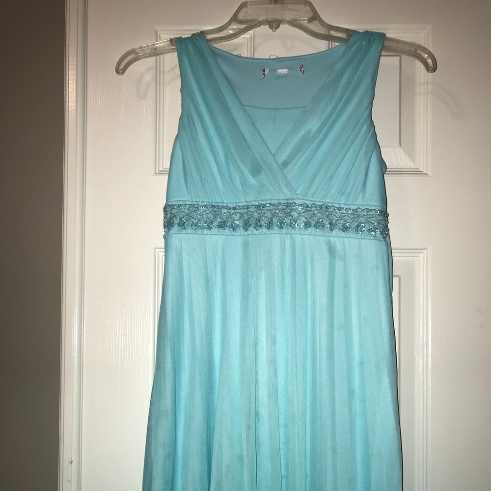Girls aqua dress